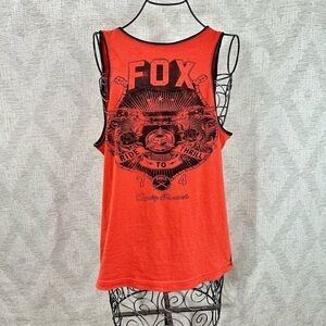 Fox Racing orange knit tank top size M